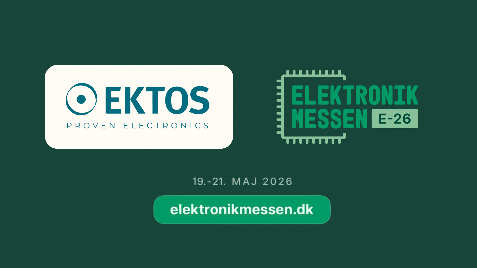 Mød Ektos på Elektronikmessen