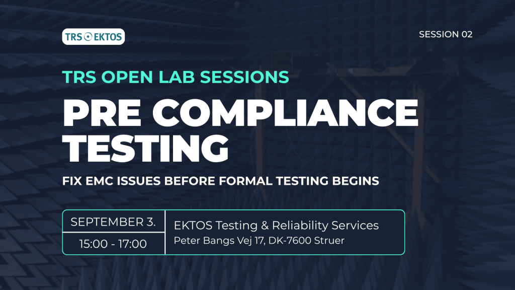 trs open lab sessions - pre compliance testing
